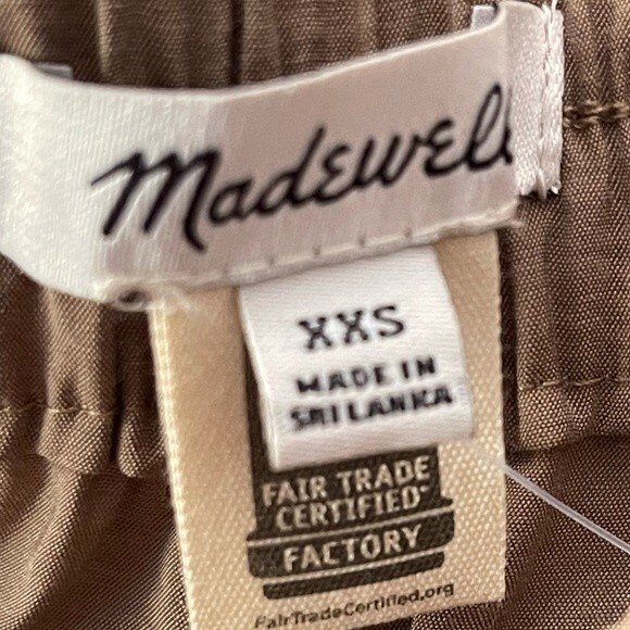 Madewell Straight Cargo Pants in Softdrape Mid Rise XXS NWT - Picture 7 of 12